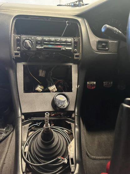 Double DIN Dashboard Panel + Gauge Slot (Driver-Facing) – S14 Nissan Silvia / 200sx