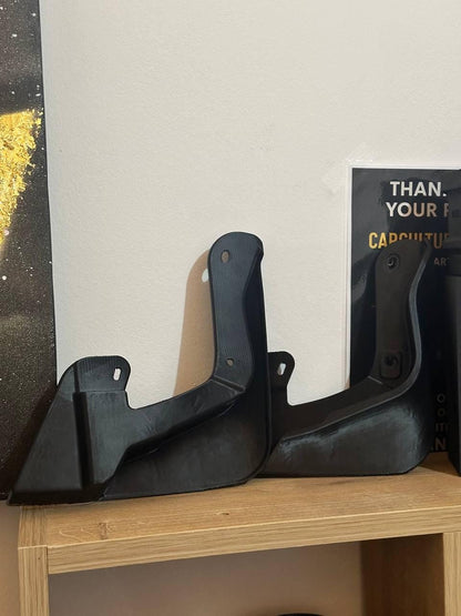 Honda CRX 2nd Gen Mud Flaps: Low Car Fitment, JDM Base Style black