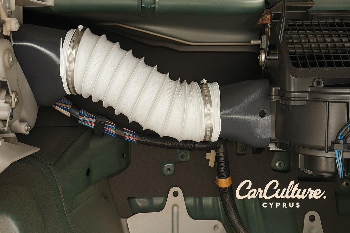 Mazda miata MX-5 NA ac delete Adapter – 102mm Hvac Hose Fitting Removal black