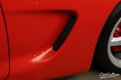 Corvette C5 Air Duct Fender Grilles Set | 1997–2004, ABS or ASA black