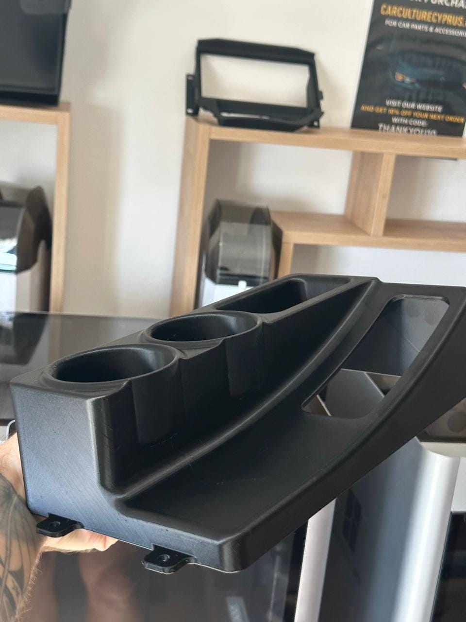 Suzuki Samurai Cup Holders Center Console – 2 Cups & Storage Tray black