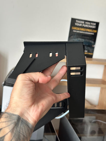 Volvo 740 double din Stereo Frame -  Mount with Storage Pocket black