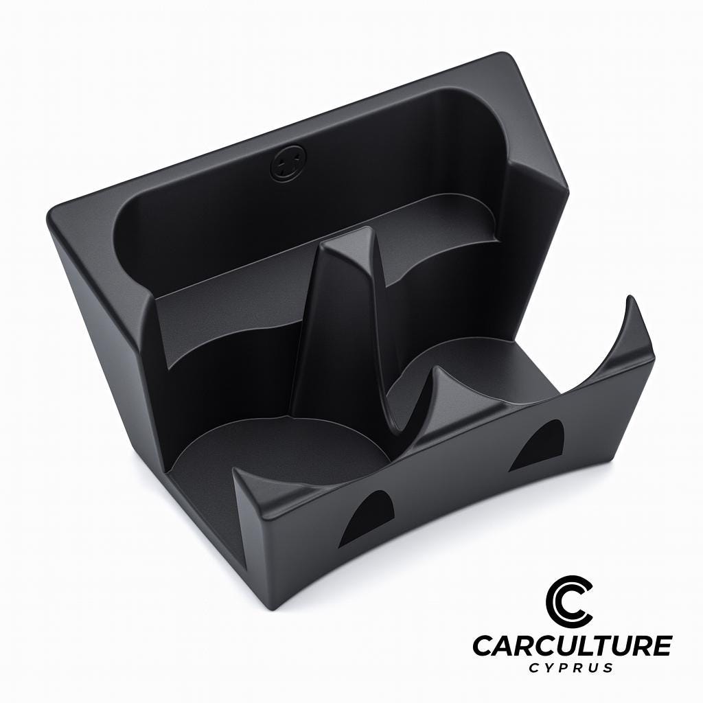 Renault Megane 3 Cup Holder Insert | 2 Versions: Standard Tight-Fit + Large XL Mugs | 2008–2016