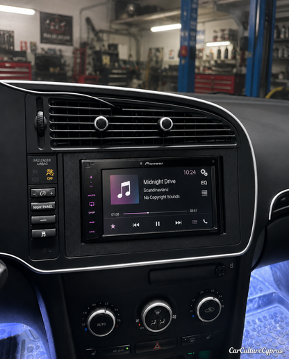 Saab 9-3 2DIN Radio Dash Adapter Frame – Double DIN Stereo Bezel