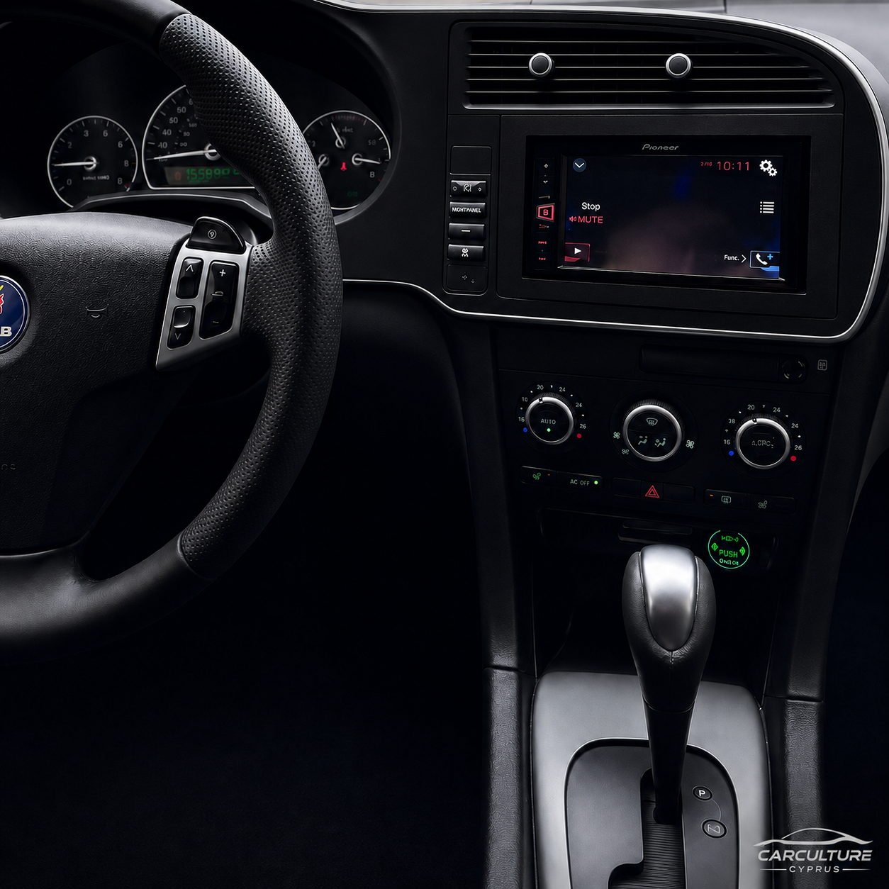 Saab 9-3 2DIN Radio Dash Adapter Frame – Double DIN Stereo Bezel