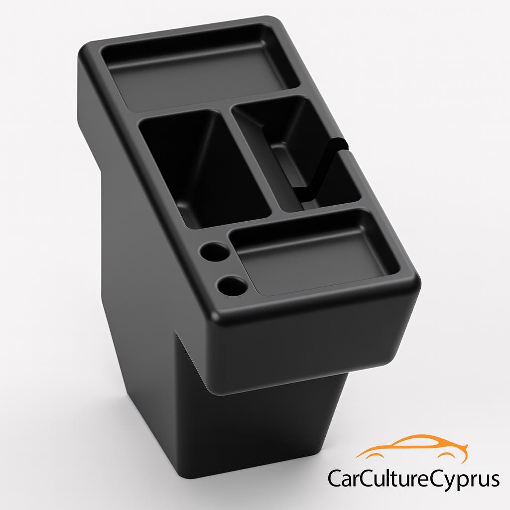 Ford Maverick Front Console Organizer with Phone Holder – 2022-2024 Maverick Storage Tray Insert Black