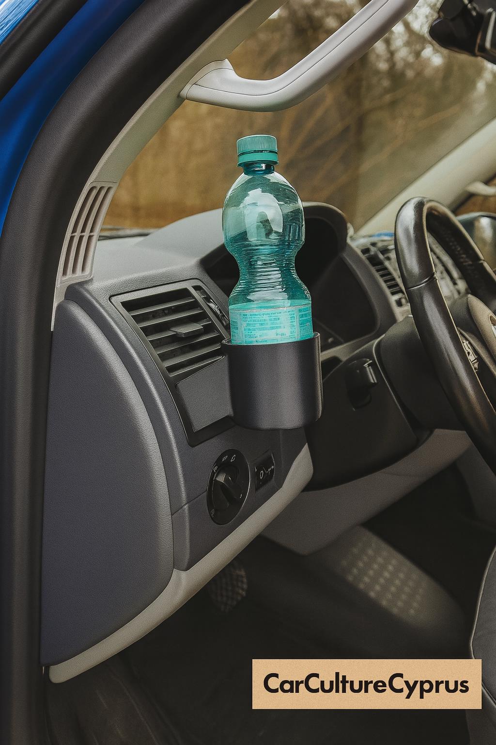 VW T5 Van Cup Holder: 3D Printed Dashboard Drink Holder black