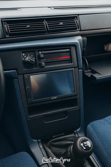 Volvo 740 double din Stereo Frame -  Mount with Storage Pocket black