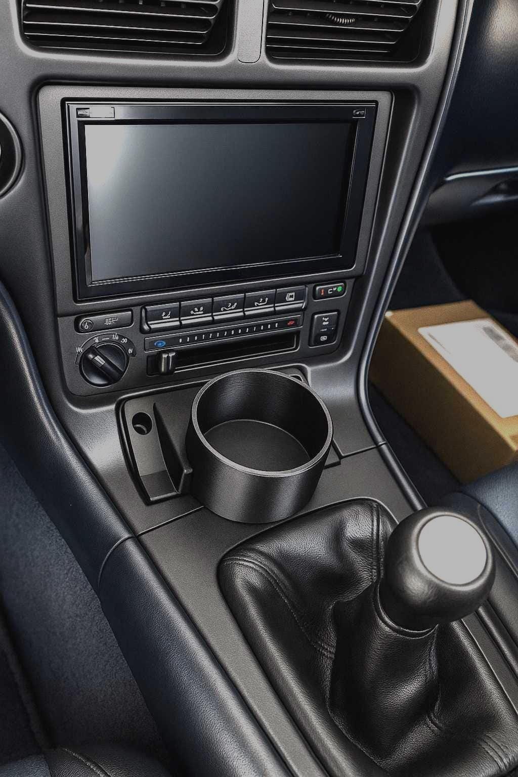 Toyota MR2 SW20 Ashtray Cupholder – Custom Fit for Center Console – Hidden OEM-Style Drink Holder
