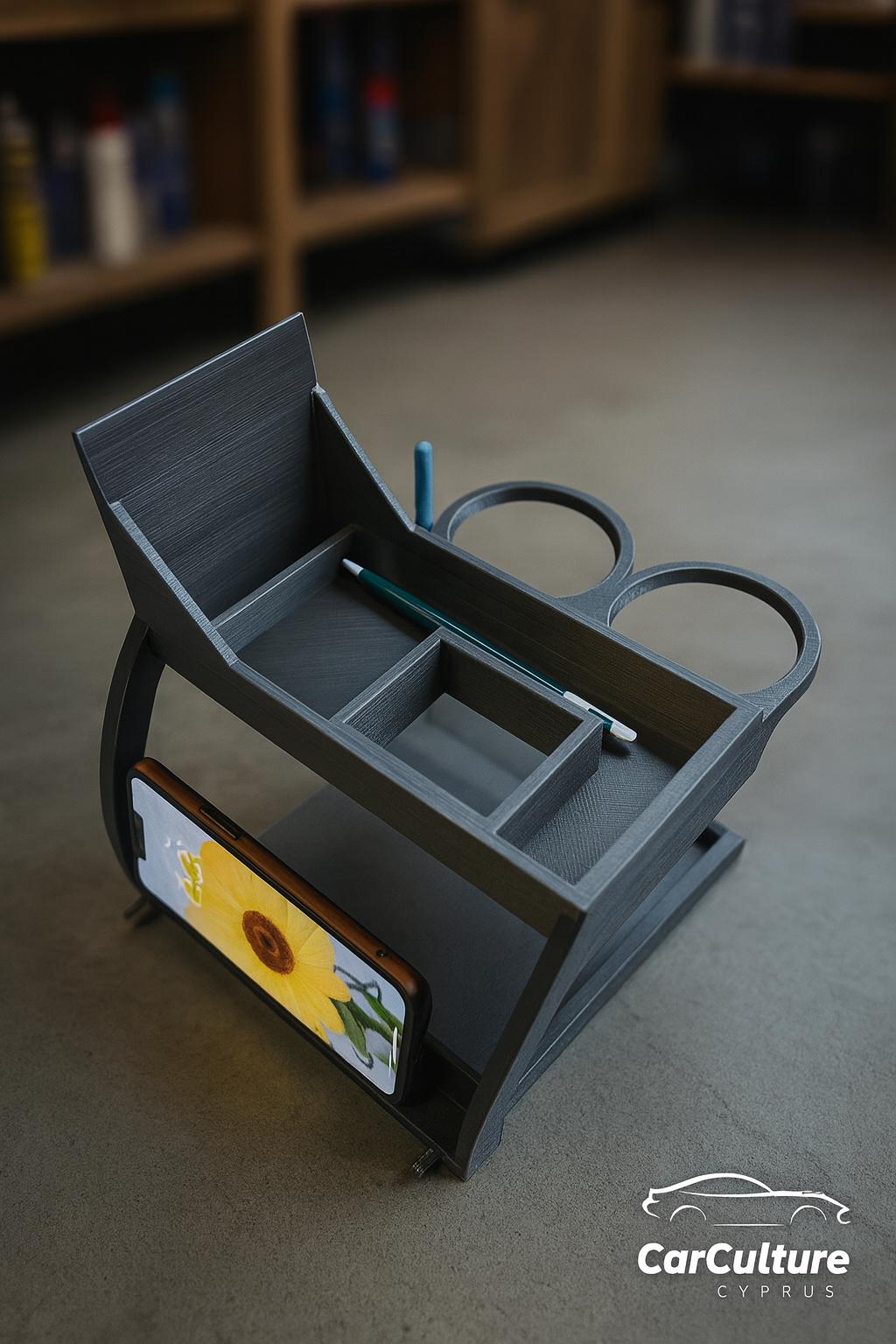 VW Type 1 Bug Center Console Cup Holder & Organizer – DIY Assembly Kit