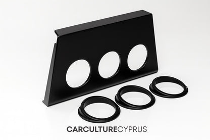 Toyota Celica RA24 RA29 Gauge Panel: Radio Delete Dash Trim (1976-77) black
