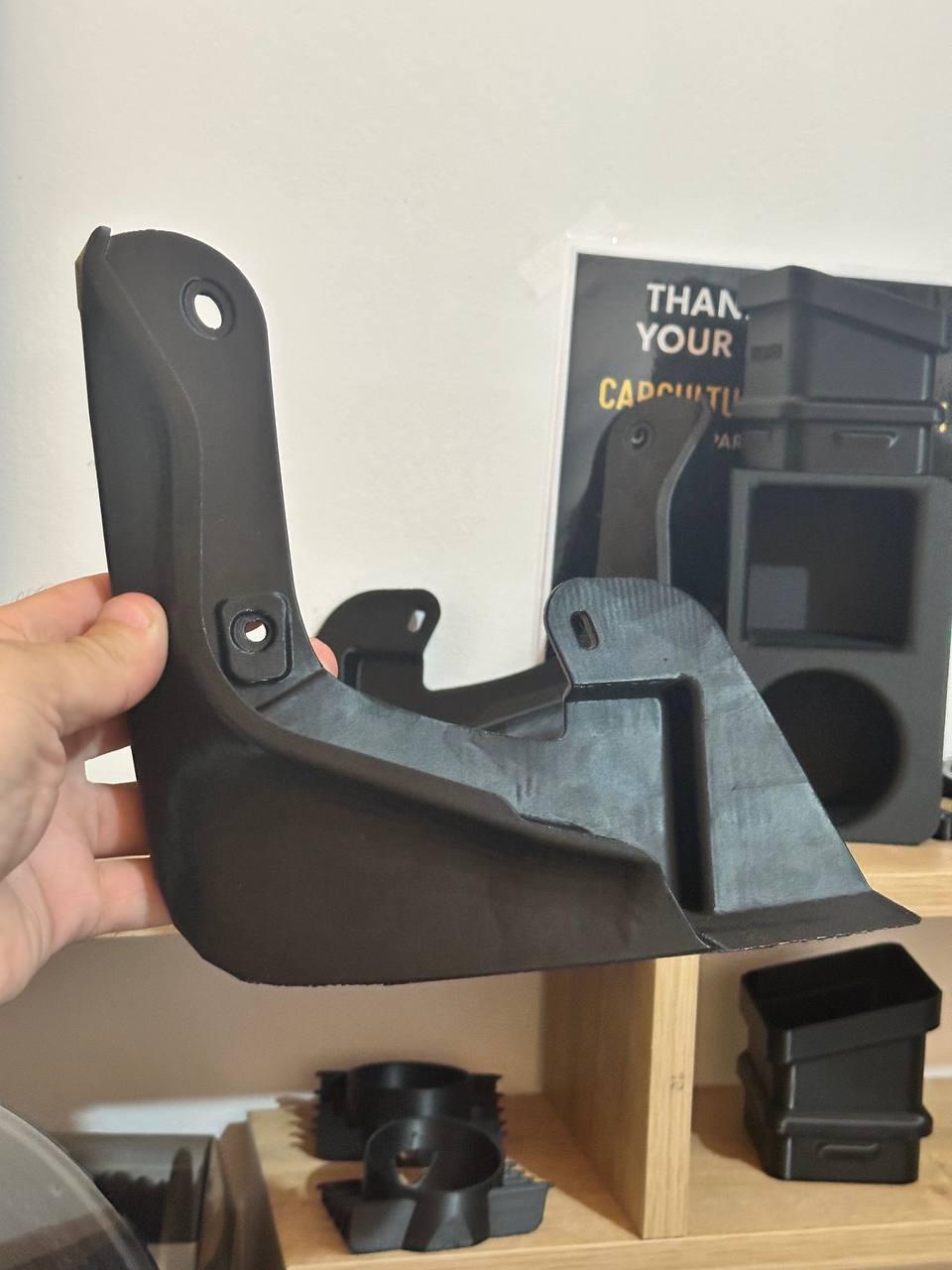 Honda CRX 2nd Gen Mud Flaps: Low Car Fitment, JDM Base Style black