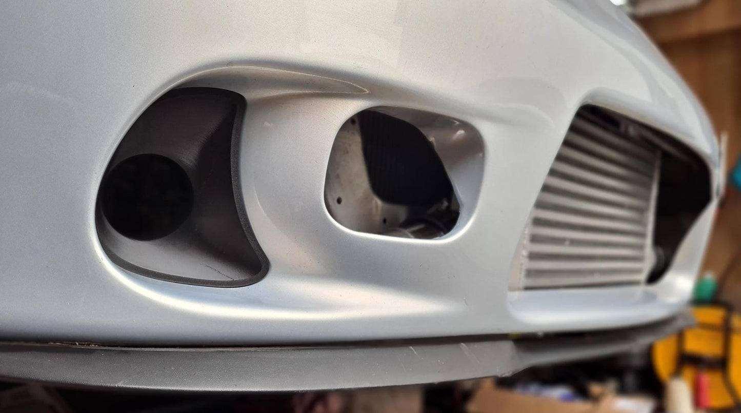 Mitsubishi Eclipse Front Bumper Air Duct Set — 3-Inch Intake & Brake Cooling Enhancement