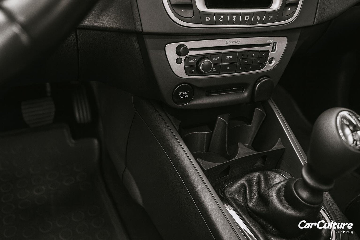 Renault Megane 3 Cup Holder Insert | 2 Versions: Standard Tight-Fit + Large XL Mugs | 2008–2016