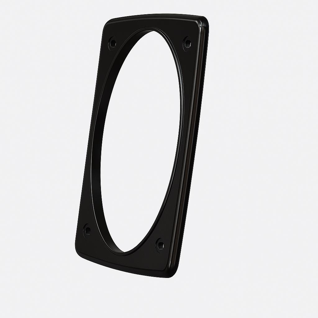 Porsche 911 Speaker Trim Set | Front & Rear Surrounds | OEM-Style ASA Replacement black