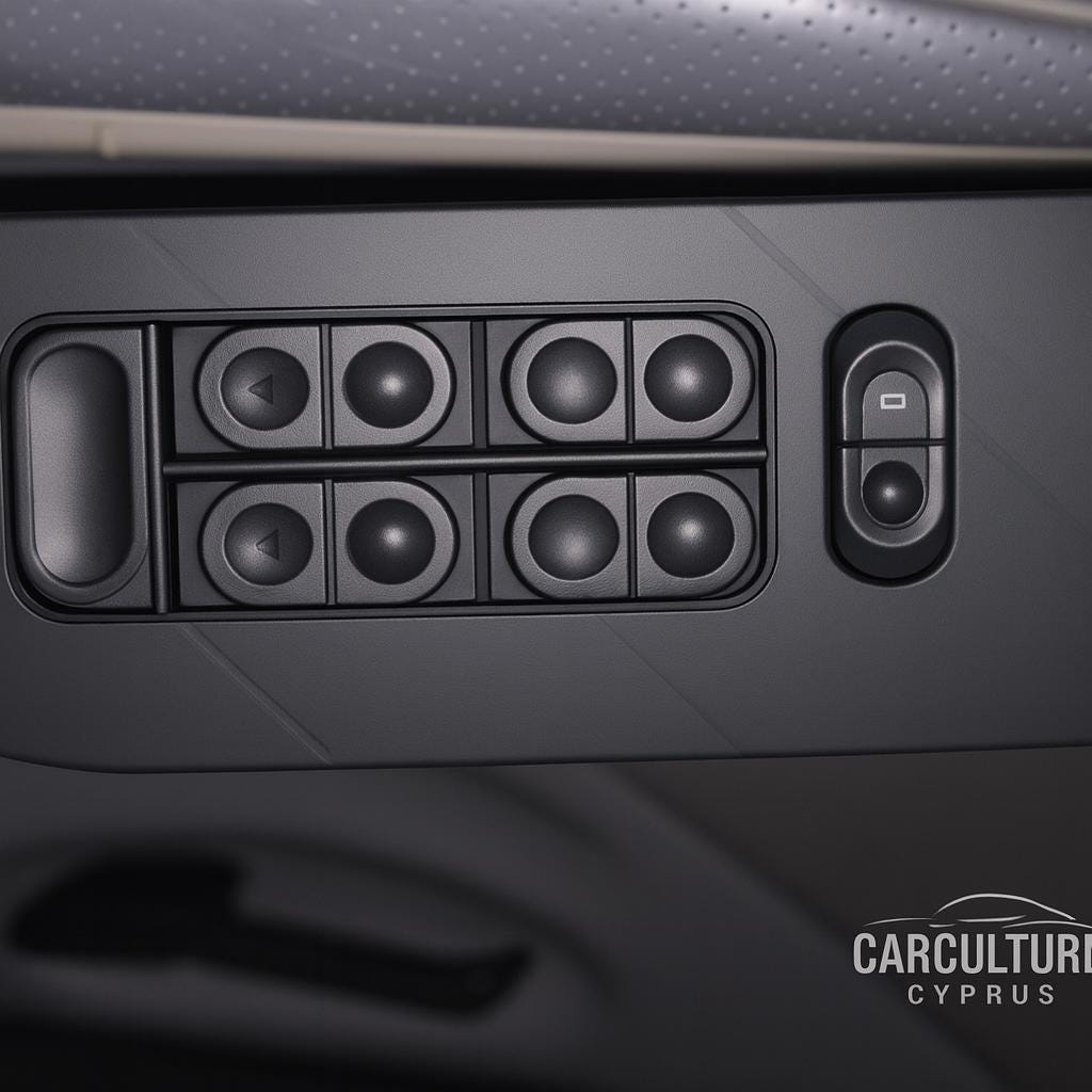 Ford OBS Driver Door Switch Panel 1987–1997 – With/Without Electric Window Switch Slot