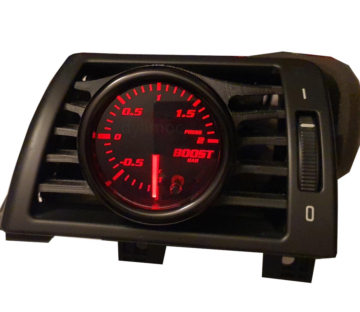 BMW E46 Gauge Pod for 52mm Turbo Gauges Black