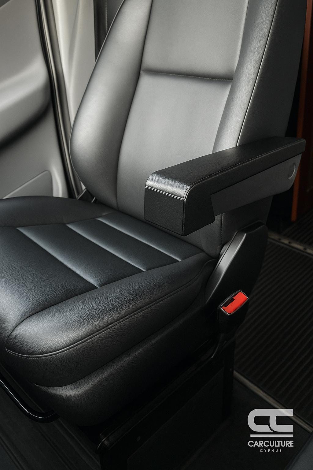 Replacement Mercedes Armrest Pad for T1N (2002–2006) / Dodge Sprinter Vans black