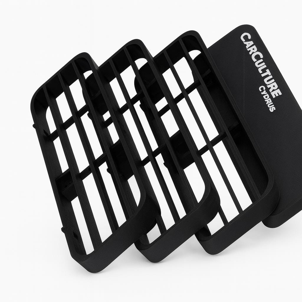 Porsche 924 Turbo Air Intake Grille Set | ASA Plastic, OEM-Style black