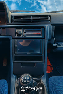 Volvo 740 double din Stereo Frame -  Mount with Storage Pocket black