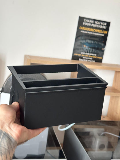 Volvo 740 double din Stereo Frame -  Mount with Storage Pocket black