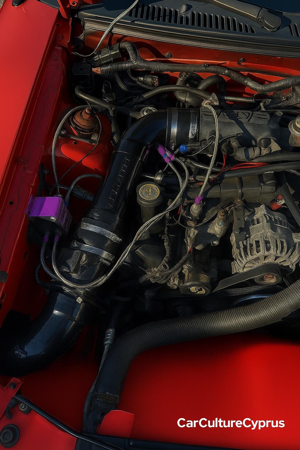 SN95 Ford Mustang Cold Air Intake Kit | 4.6 GT (1996–2004) black