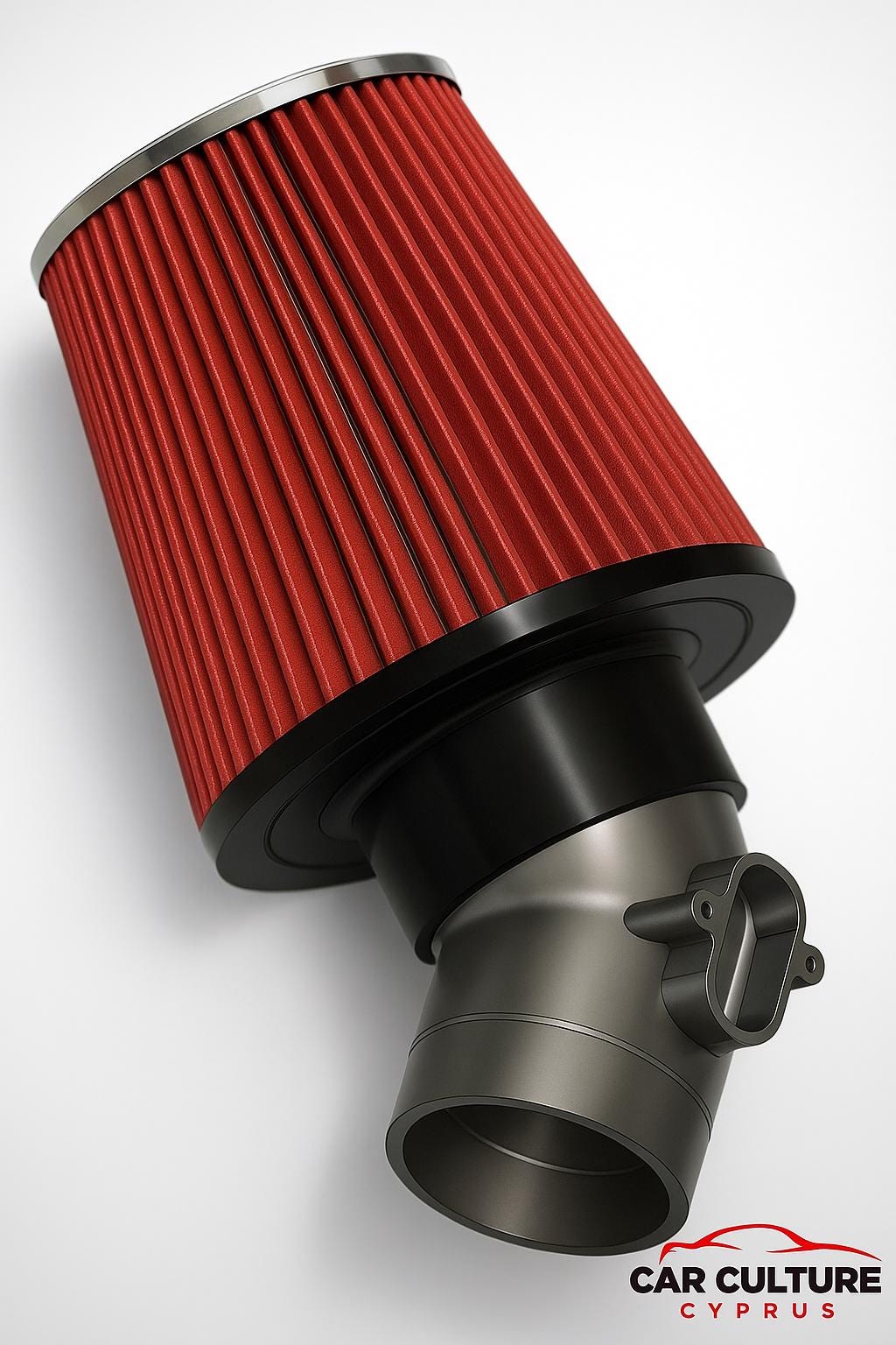 Chevy Trax Air Filter Intake Adapter | 76mm, Sensor Port black