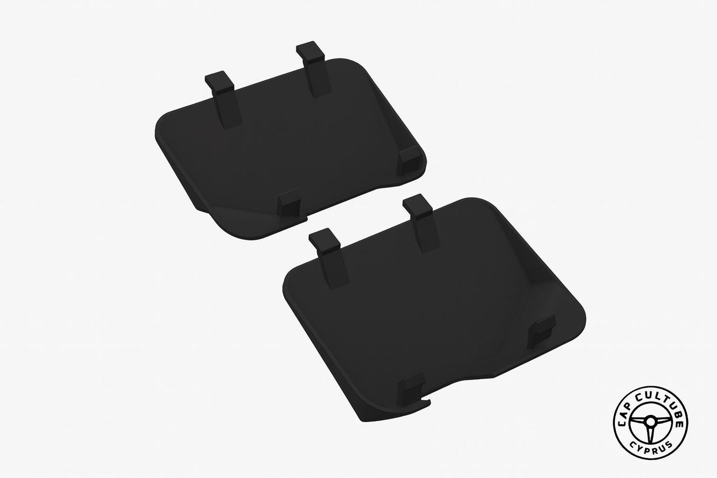 Toyota Celica Rear Sway Bar Trim Cover Set: Trunk Stabilizer Mount Caps black