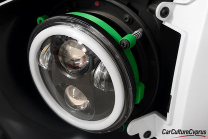 Renault Twizy LED Headlight Support Brackets Set of 2 | Aftermarket LED Mounts black