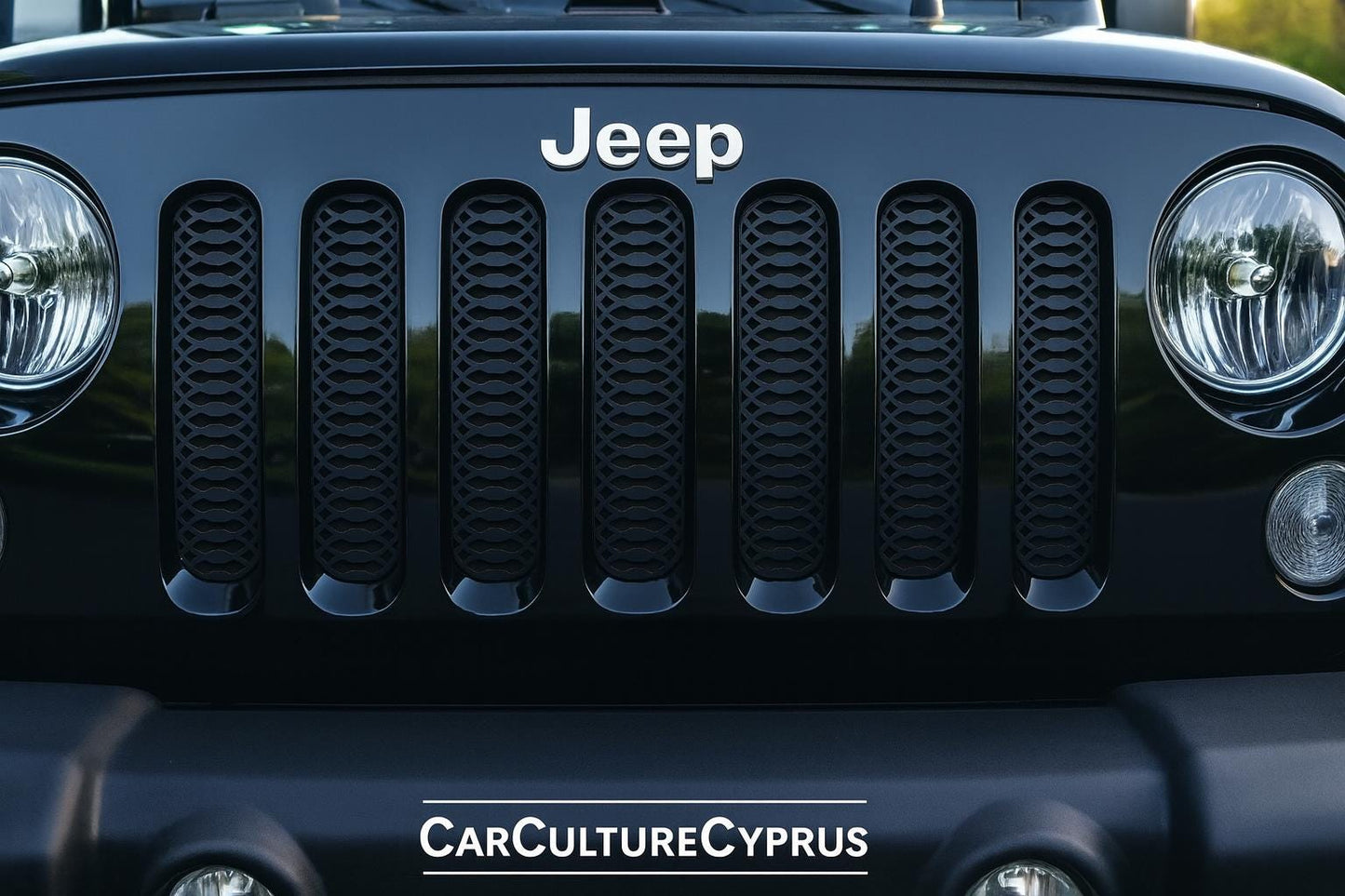 Jeep Grill Inserts – 7-Piece Set | Protective Black Mesh Covers for Wrangler