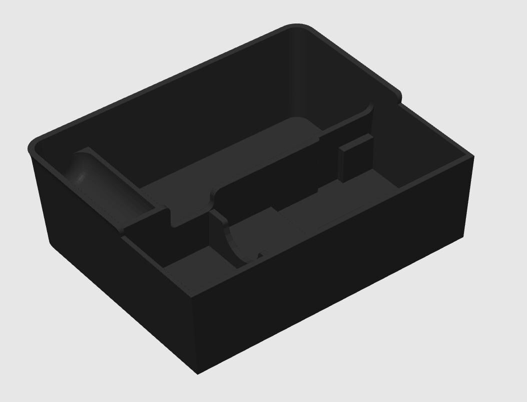 Tesla Model 3 Center Console Tray with J1772 Adapter Slot, EV Organizer, Car Storage, Tesla Interior Accessories