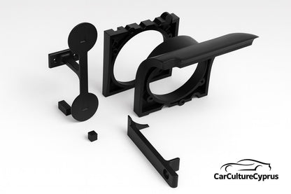 BMW E39 Front Cup Holder – DIY Kit (Automatic, Left & Rright Versions) black