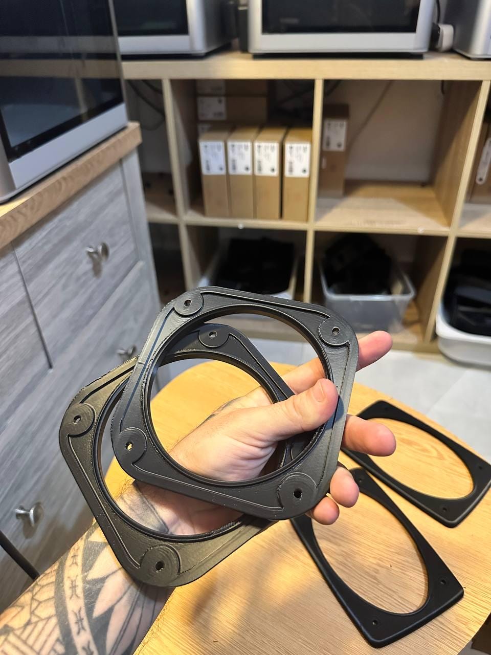 Porsche 911 Speaker Trim Set | Front & Rear Surrounds | OEM-Style ASA Replacement black