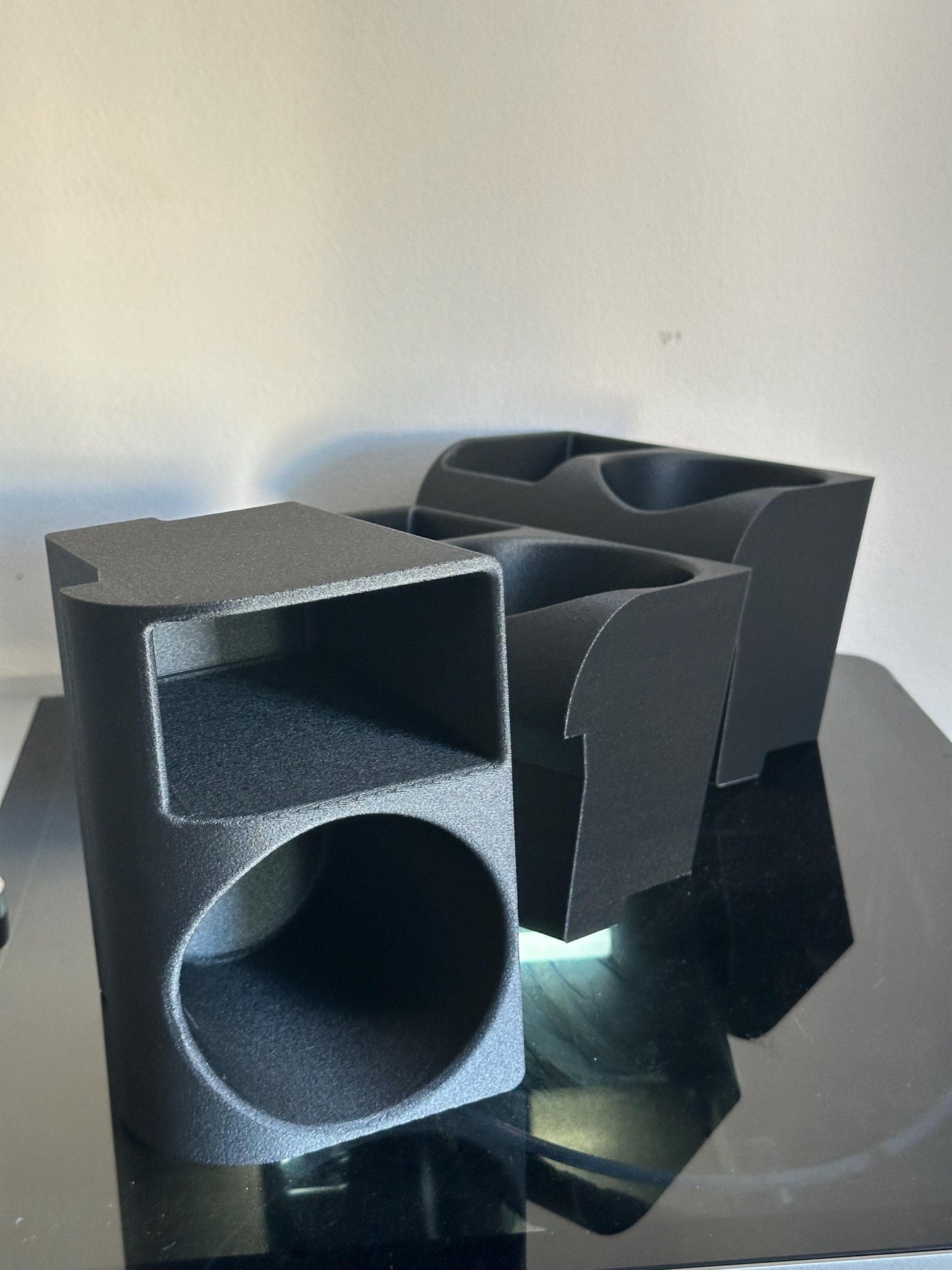 BMW E46 Rear Ashtray Delete – Cup Holder + Storage Insert (1998–2006)