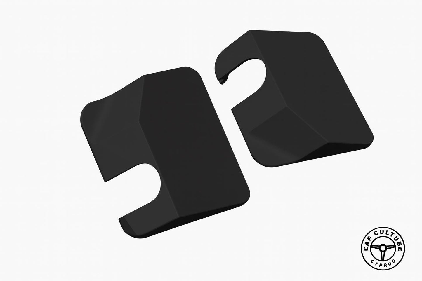 Toyota Celica Rear Sway Bar Trim Cover Set: Trunk Stabilizer Mount Caps black