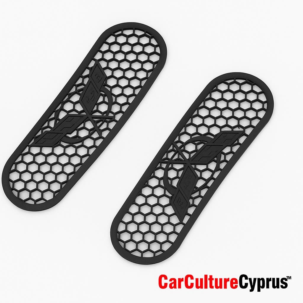 Corvette C5 Air Duct Fender Grilles Set | 1997–2004, ABS or ASA black
