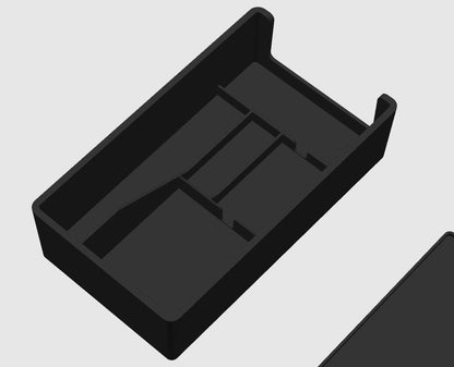 Audi B9 Center Console Tray (No 12V Socket) — Black