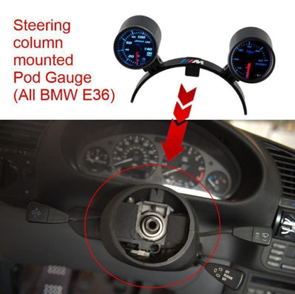 BMW E36 Gauge Pod: 52mm & 62mm, Perrin Style