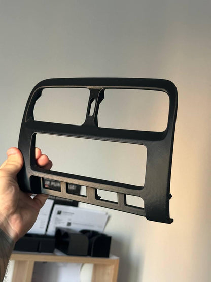 Nissan Silvia S14 Center Console Trim: ASA Plastic, AC Vents (1993-1998) Black