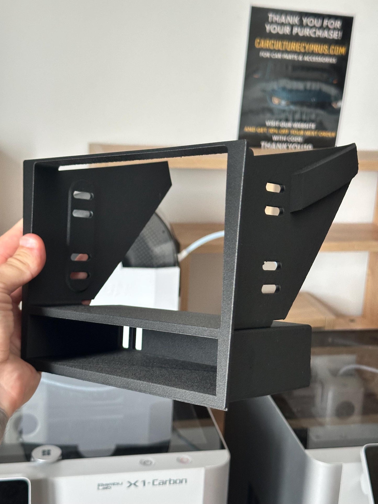 Volvo 740 double din Stereo Frame -  Mount with Storage Pocket black