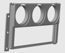 Mazda RX7 FC 52mm Triple Gauge Pod – Single DIN Radio + 3 Gauge Panel Combo