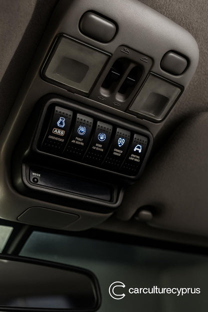 Switch Panel for Nissan Patrol Y61 – Replaces Glasses Holder – Fits ARB / Carling Style Switches