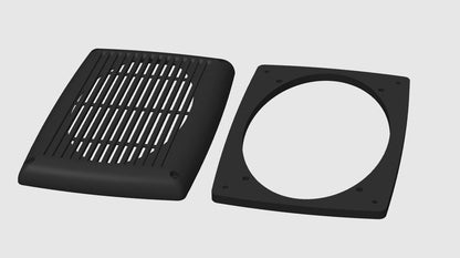BMW E28 Front Speaker Cover Set: OEM-Style 3D-Printed Replacement