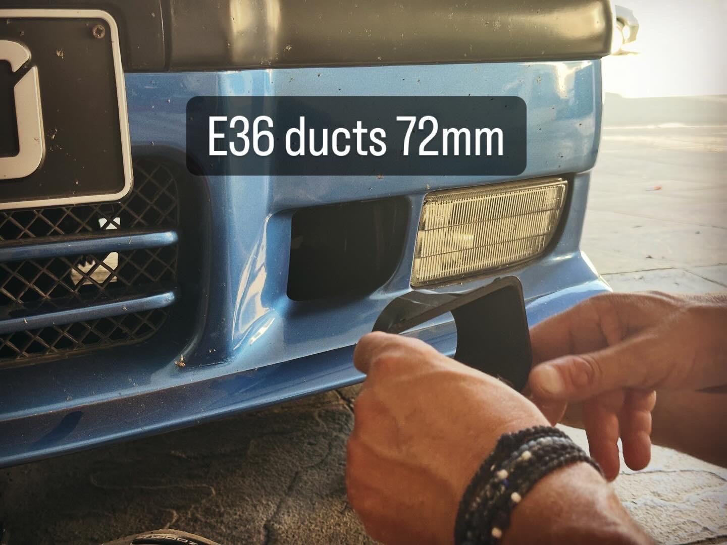 BMW E36 Air Duct Set M Bumper  (50mm/72mm)