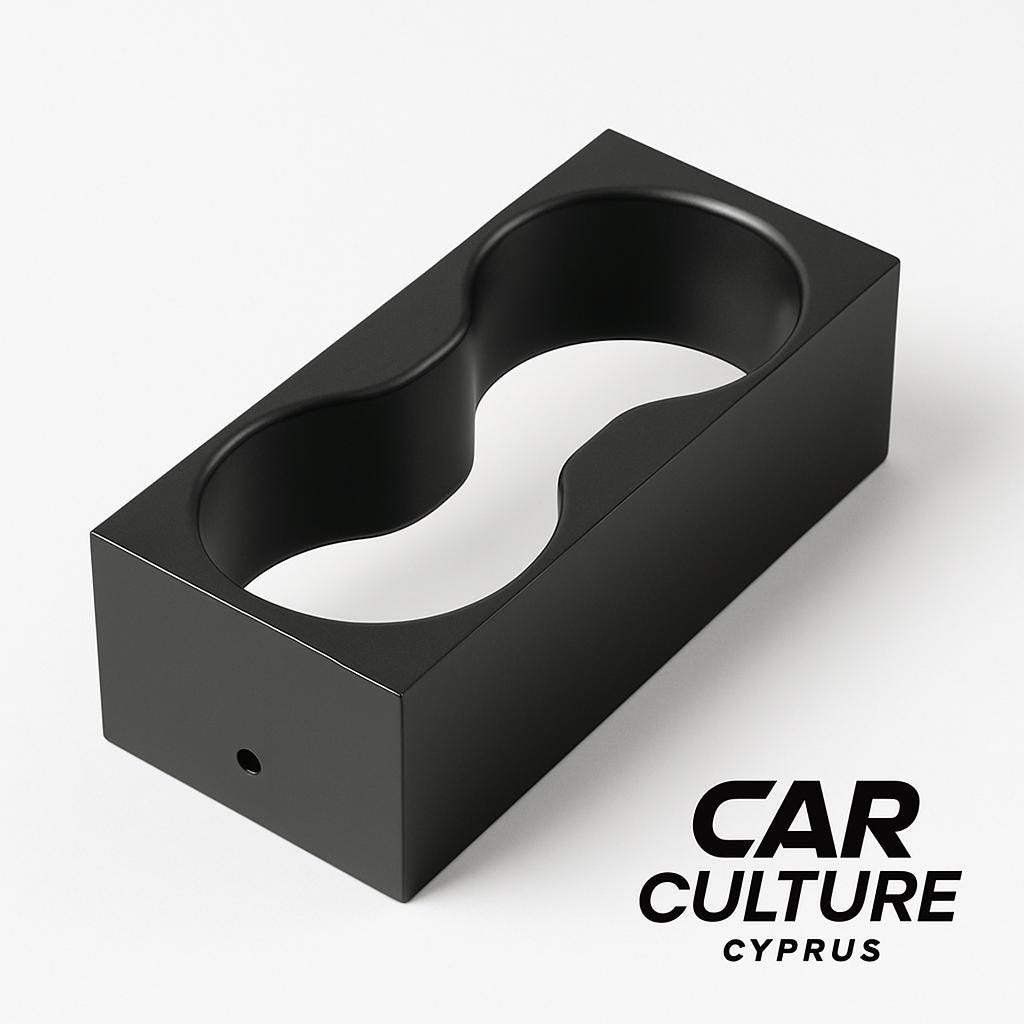 Audi 100 C4 Center Console Cup Holder – Custom Dual Drink Insert black