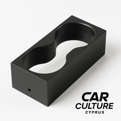 Audi 100 C4 Center Console Cup Holder – Custom Dual Drink Insert black
