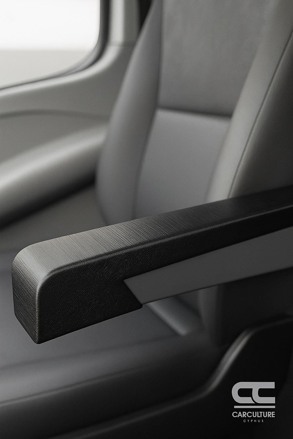 Replacement Mercedes Armrest Pad for T1N (2002–2006) / Dodge Sprinter Vans black