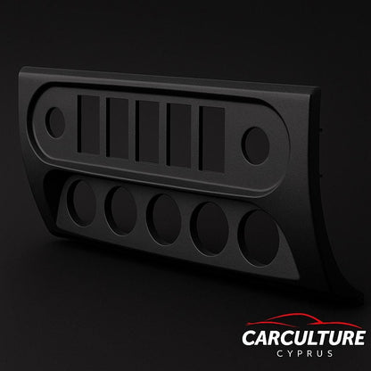 Custom Rocker Switch & 12V Socket Panel — Jeep Grand Cherokee WJ / WG (1999–2004)