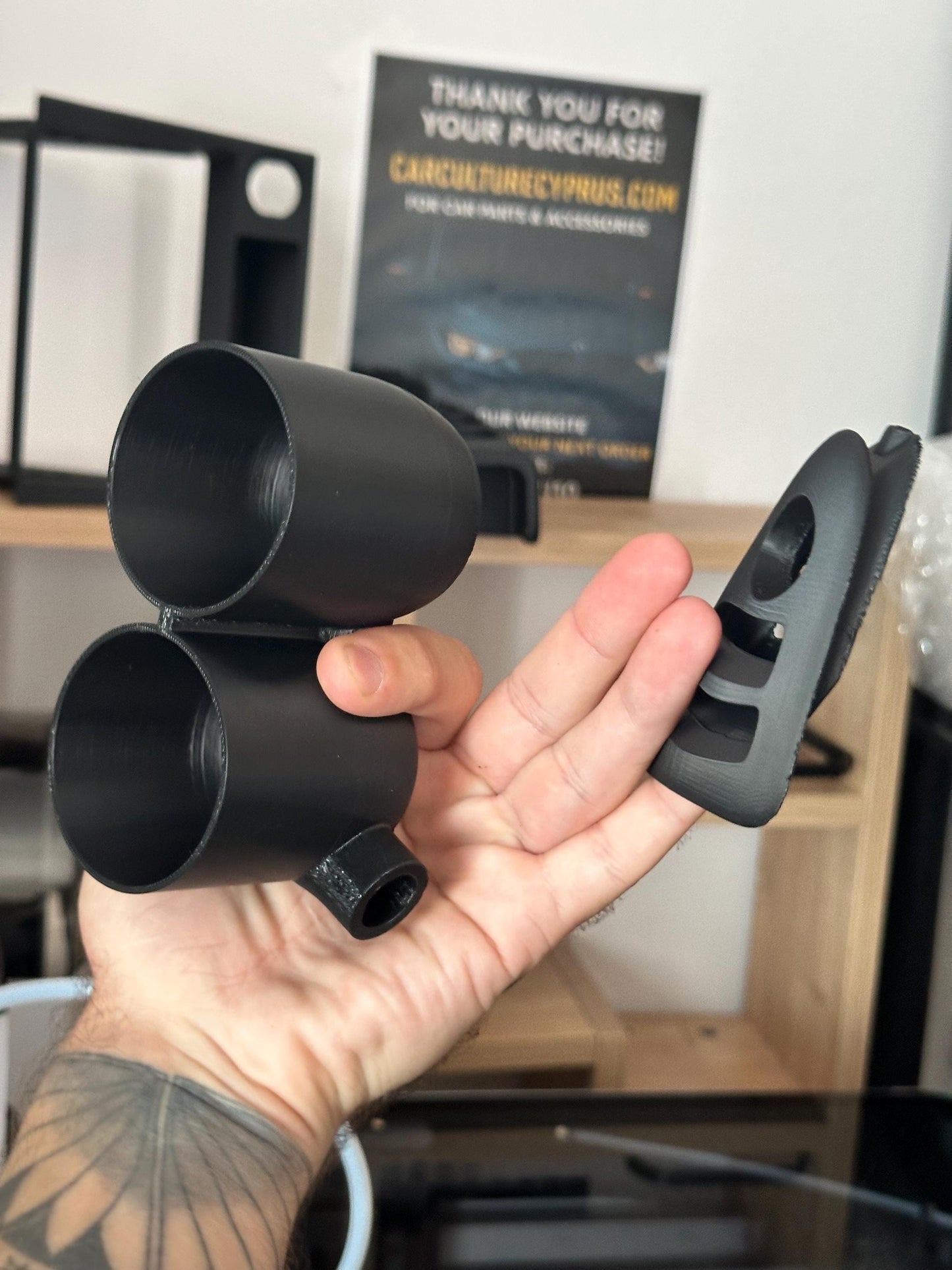 Mazda RX-8 Gauge Holder: 52mm, Single/Dual, Left/Right Hand Drive Compatible, Black