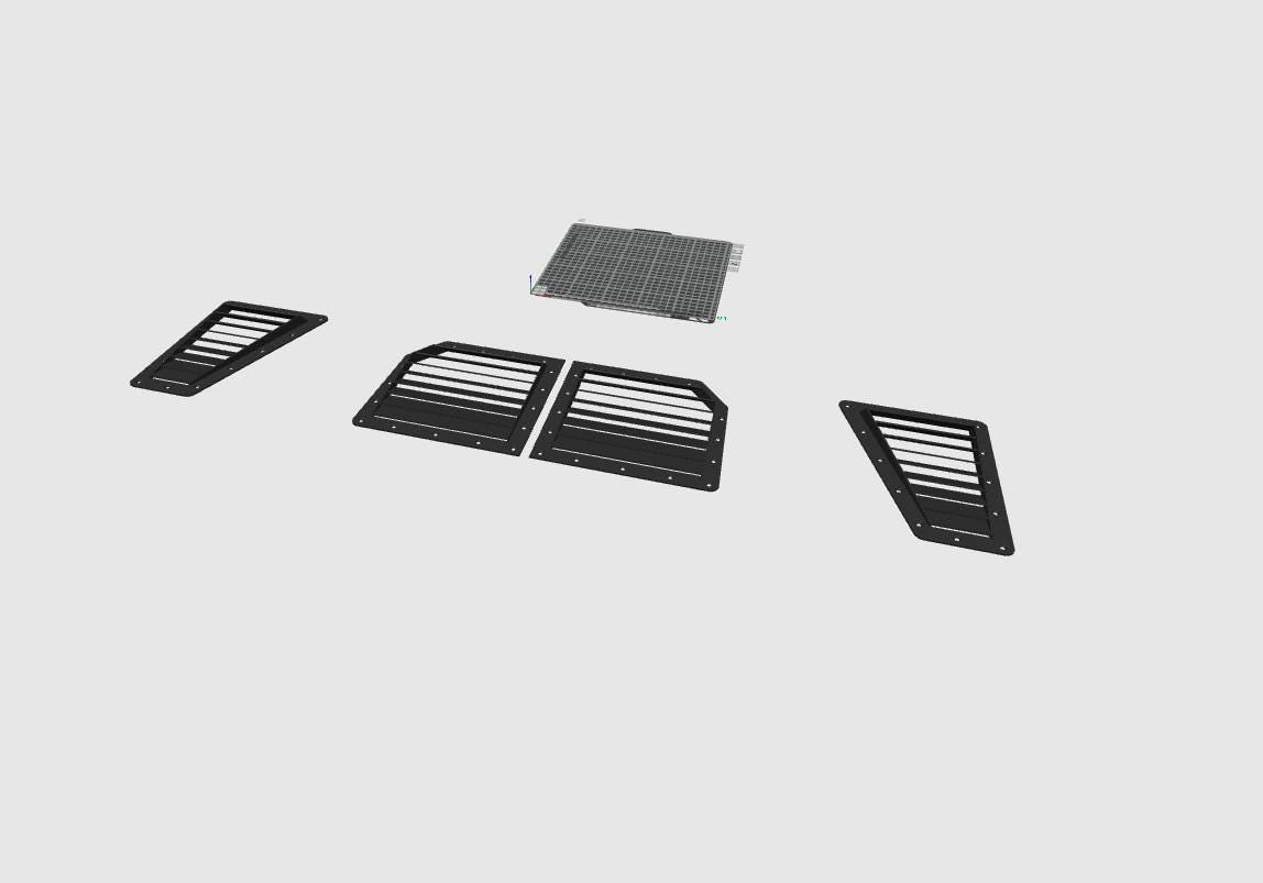 Universal Hood Vents — Optimized Airflow (Originally Designed for Nissan 350Z)